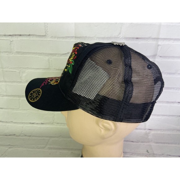 Cliff Raven Artwear Dragon Hardy Tattoo Embroidered Mesh Back Snapback Hat Cap - Picture 4 of 7
